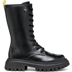 Geox Schnürstiefeletten Maquinnens J46M6C 000CN C9999 Schwarz