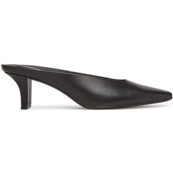 Calvin Klein Pantoletten Heel Mule Pump 50 - Lth HW0HW02332 Schwarz