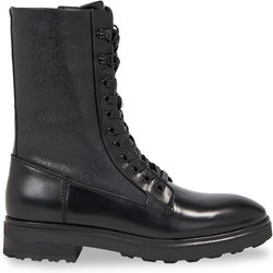 Calvin Klein Schnürstiefeletten Cleat Combat Boot - Epi Mono Mix HW0HW01713 Schwarz