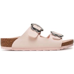 Birkenstock Pantoletten Arizona Flower Buckle Kids 1029490 S Rosa