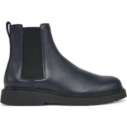 Calvin Klein Klassische Stiefeletten Combat Ess Chelsea Boot Lth YM0YM01374 Dunkelblau