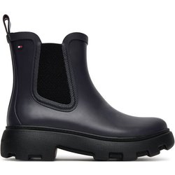 Tommy Hilfiger Gummistiefel Rubber Flag Cleated FW0FW08637 Dunkelblau