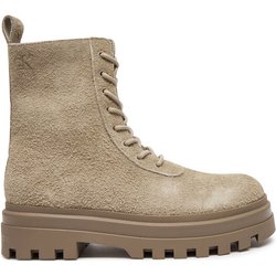 Calvin Klein Jeans Schnürstiefeletten Lugged Lace Zip Boot Oxf Hr Su YM0YM01068 Beige