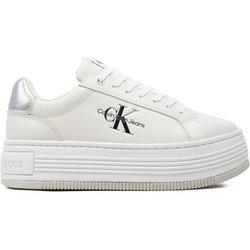 Calvin Klein Jeans Sneakers Bold Platf Low Lace Lth Ml Mtl YW0YW01516 Weiß