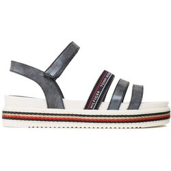 Tommy Hilfiger Sandalen Platform Velcro Sandal T3A2-32763-0568 S Dunkelblau