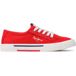 Pepe Jeans Sneakers aus Stoff Brady Boy Basic PBS30527 Rot