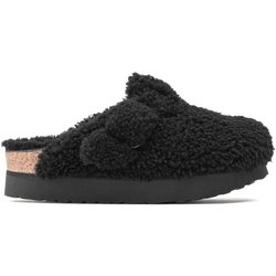 Damen-Clogs Birkenstock Boston Big Buckle Platform Fur
