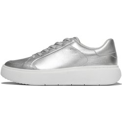 Damen Sneaker aus metallic Leder FitFlop Rtg