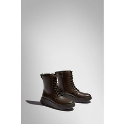 Flache Schnürstiefeletten aus Leder Frau FitFlop F-Mode