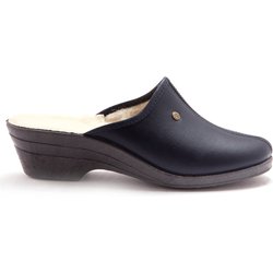 Frauenschlüpfschuhe aus Wolle mit Futter Pédiconfort