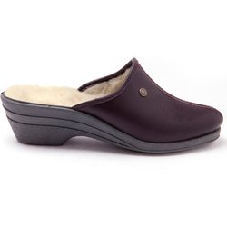 Frauenschlüpfschuhe aus Wolle mit Futter Pédiconfort