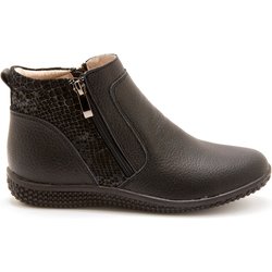 Damen Stiefeletten mit doppeltem Reißverschluss und luftgepolsterter Sohle Pédiconfort