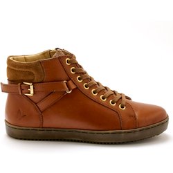 Damen High-Top Sneakers mit Reißverschluss und Schnürsenkeln Pédiconfort