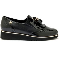 Frauen Derby Schuhe mit Fransen und Luftsohle Pédiconfort
