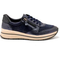 Damen Sneakers mit Reißverschluss und Schnürsenkeln Pédiconfort