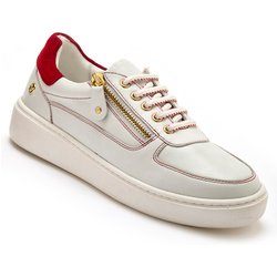 Damen Sportliche Sneaker mit Reißverschluss und Schnürung Pédiconfort