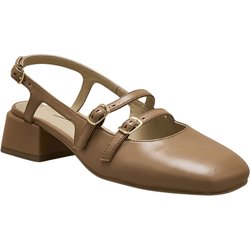Damen Sandalen mit Riemen aus lackiertem Leder Pédiconfort