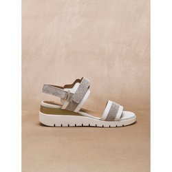 Damen Ledersandalen mit Klettverschluss Pédiconfort