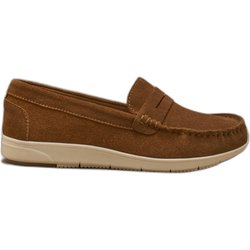 Damen Wildleder Mokassins Pédiconfort