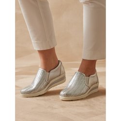 Damen elastische geflochtene Mokassins Pédiconfort