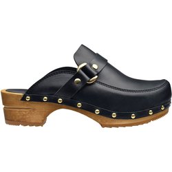 Damen-Clogs Sanita Wood-Lillen