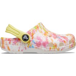 Klassischer grafischer Sabot Kind Crocs Tiedye T