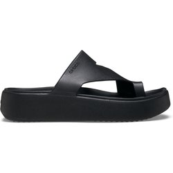 Mädchen Zehentrenner mit Absatz Crocs Getaway Platform Toe Loop