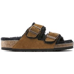 Leder/Lehrer-Pantoletten Birkenstock Arizona Shearling