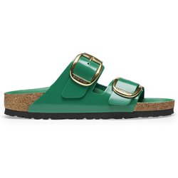 Pantoletten für Damen Birkenstock Arizona Big Buckle Natural Leather Patent