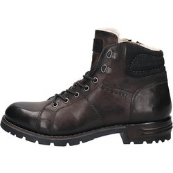 Schnürstiefel aus Leder Bugatti dark grey