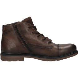 Schnürstiefel aus Leder Bugatti dark brown