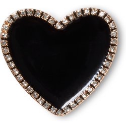 Jibbitz Crocs Heart with Gold line