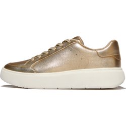 Damen Sneaker aus metallic Leder FitFlop Rtg