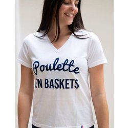 Damen T-Shirt Les Poulettes Fitness Baskets