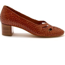 Handgeflochtene Lederpumps Damen Pédiconfort