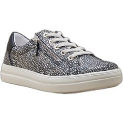 Damen Lederschuhe mit Reißverschluss und Schnürsenkeln Pédiconfort