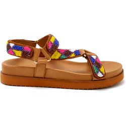 Damen Sandalen mit 3 Klettverschluss-Riemen Pédiconfort