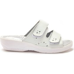 Vollöffnungs-Mokassins für Damen mit Klettverschluss Pédiconfort