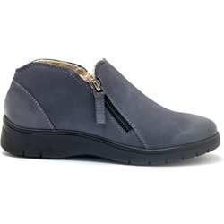 Doppelzip-Stiefeletten aus Nubuk für Damen Pédiconfort