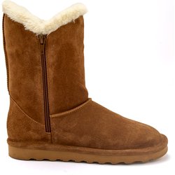 Damen gefütterte Stiefeletten mit doppeltem Reißverschluss Pédiconfort