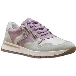 Zweifarbige Damen-Sneaker mit Reißverschluss und Schnürung Pédiconfort