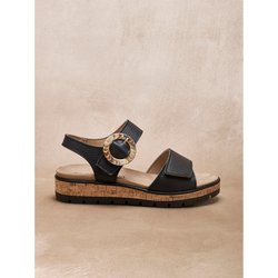 Damen-Sandalen mit Klettverschluss und herausnehmbarer Aero-Sohle Pédiconfort