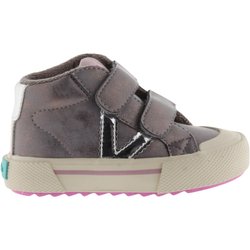 Metallic-Baby-Mädchen-Stiefeletten mit Klettverschluss Victoria Tribu