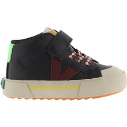 Gestreifte Leder-Effekt Babyschuhe mit Elastik für Jungen Victoria Tribu
