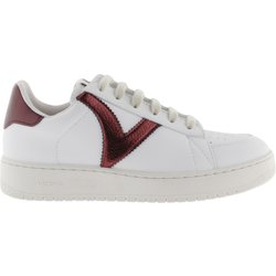 Frauenturnschuhe Victoria madrid basket efecto piel & metal