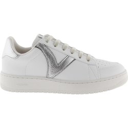 Damenturnschuhe Victoria madrid basket efecto piel & metal