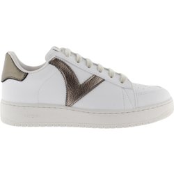 Damenturnschuhe Victoria madrid basket efecto piel & metal