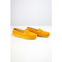 Armor Lux - Wildledermokassins für Damen – Leder - jaune sinia 7120 - 35