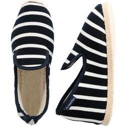 Armor Lux - gestreifte Hausschuhe aus Baumwolle - Größe 35 bis 41 - rich navy/blanc - 35