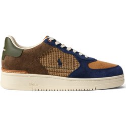 Polo Ralph Lauren Sneaker aus einem Materialmix mit Logo-Aufnäher